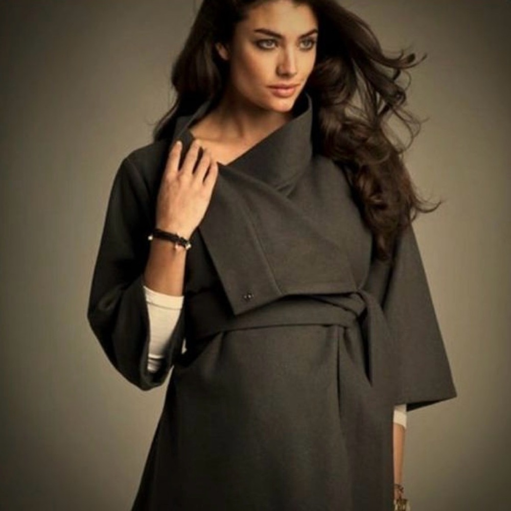 Isabella Oliver Charcoal Maternity Cape